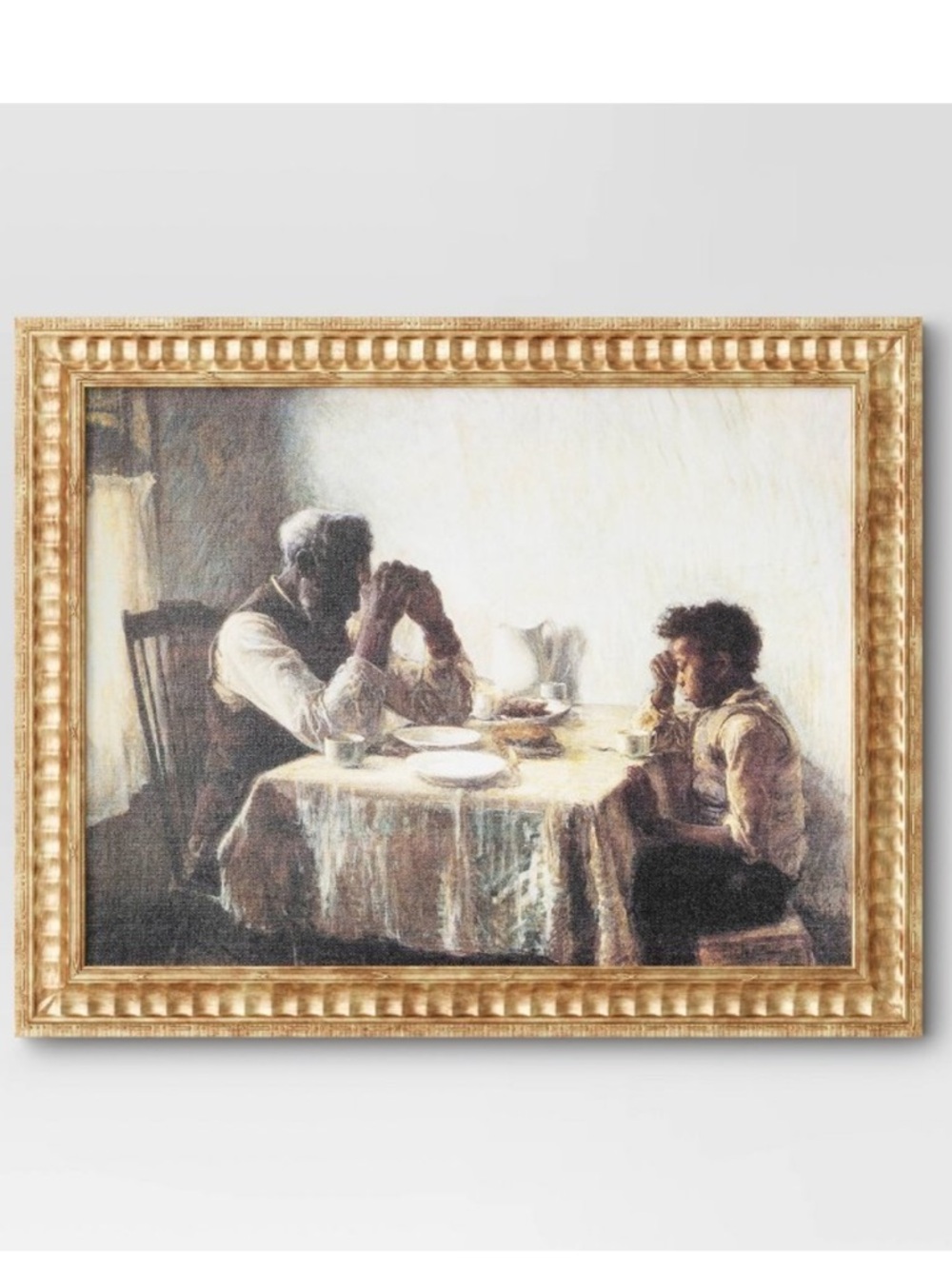 THRESHOLD NWT 20" × 16" The Thankful Poor by Henry Ossawa Tanner framed art
